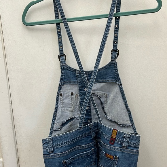 ZD Premium  Jean Shorts Overalls Size 1 - Picture 8 of 14